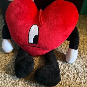 Bad Bunny Plush Heart